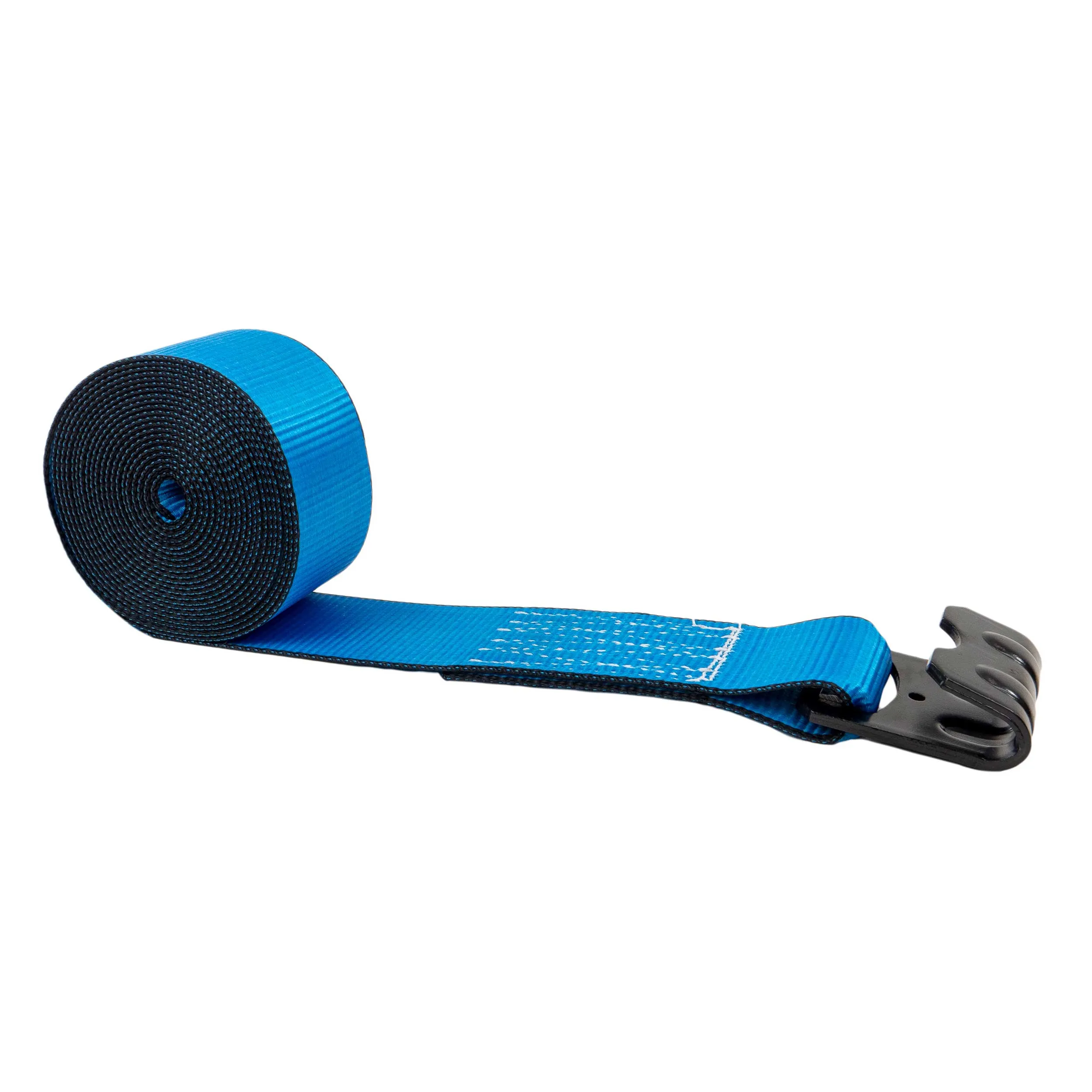 3" X 40' Winch Strap with Flat Hook | Blue
