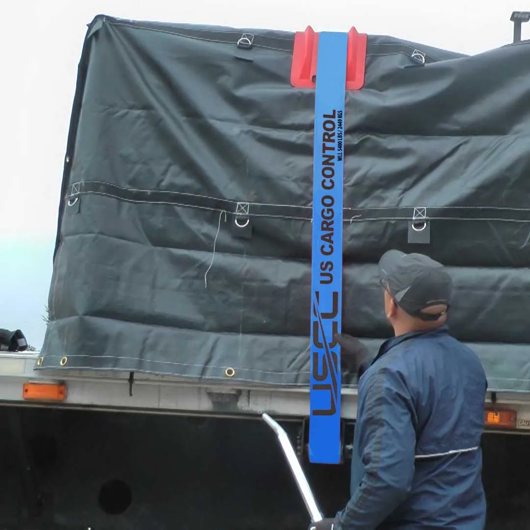 4" x 30' Winch Straps with Flat Hook - Box of 10 | Blue