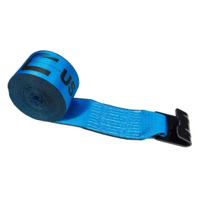 4" x 40' Winch Strap with Flat Hook | Blue