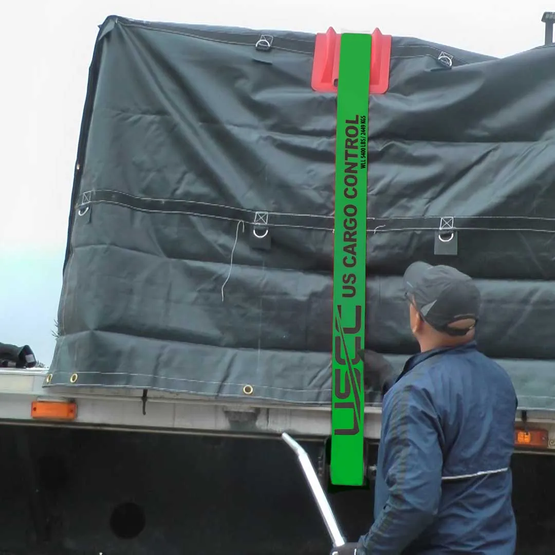 4" x 40' Winch Strap with Flat Hook | Green