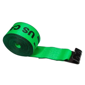 4" x 40' Winch Strap with Flat Hook | Green