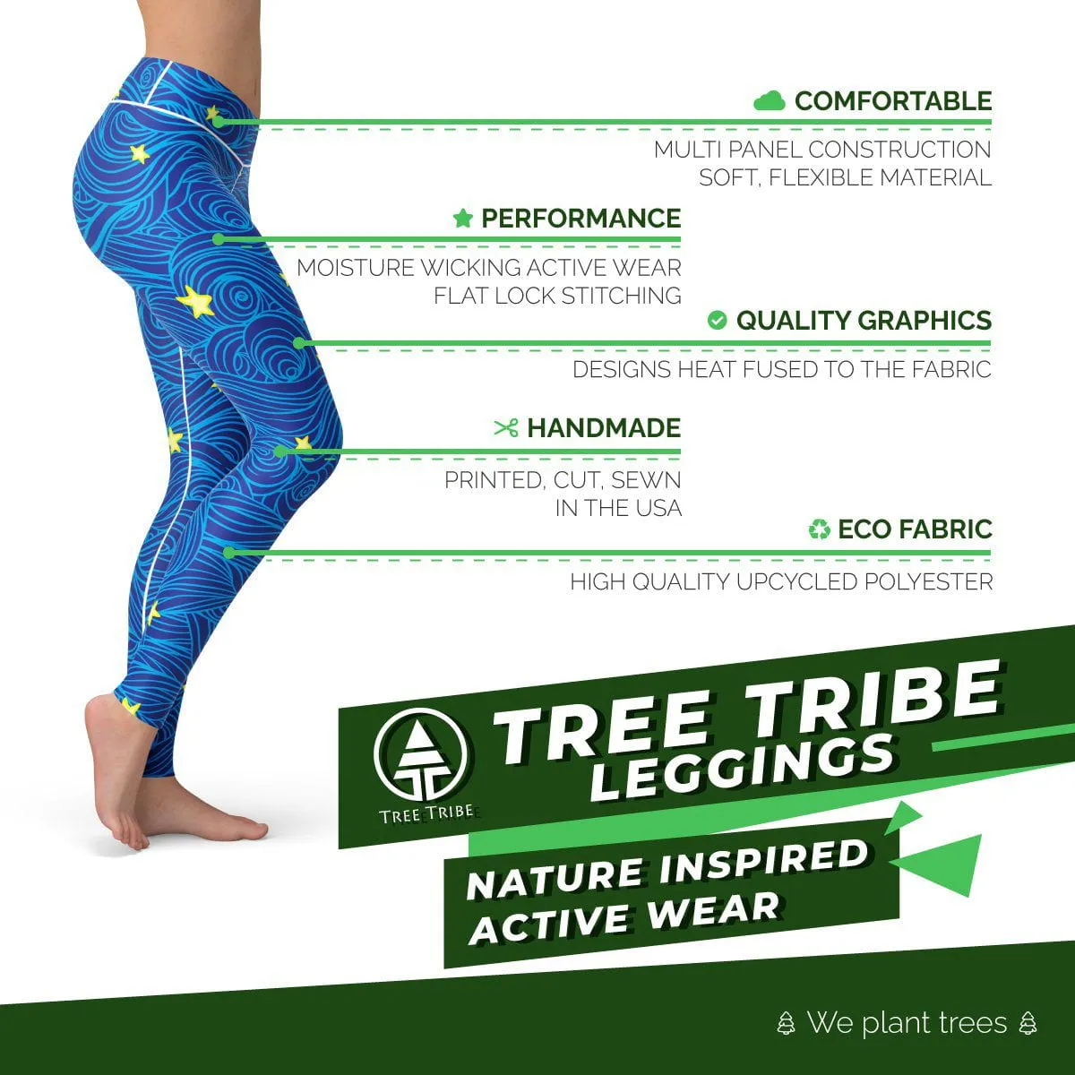 Ocean Stars Leggings